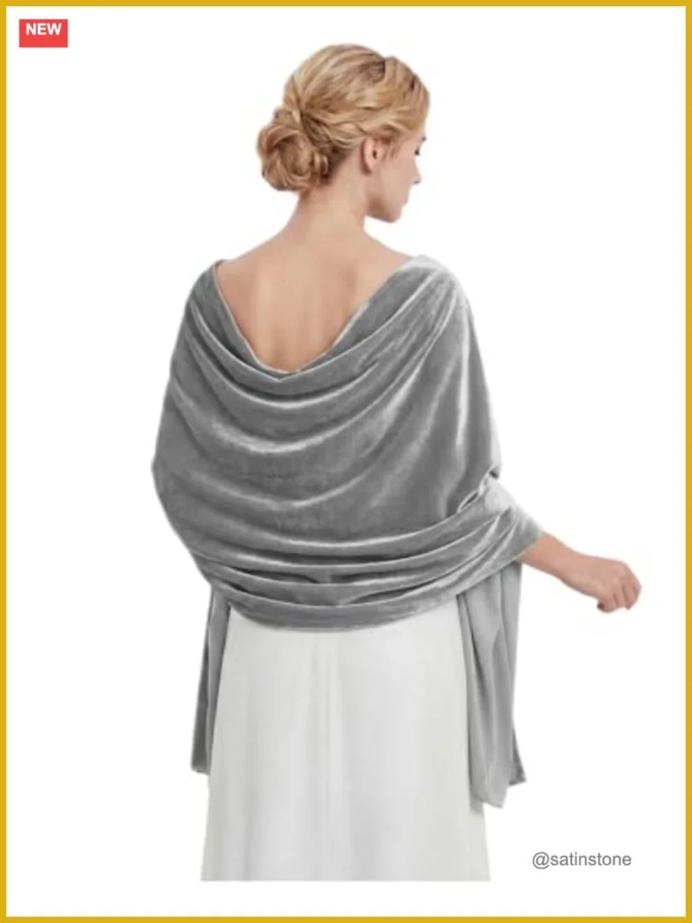 Velvet Shawl Wrap for Women, Bridal Scarf Evening Formal Cover Up, Lightweight